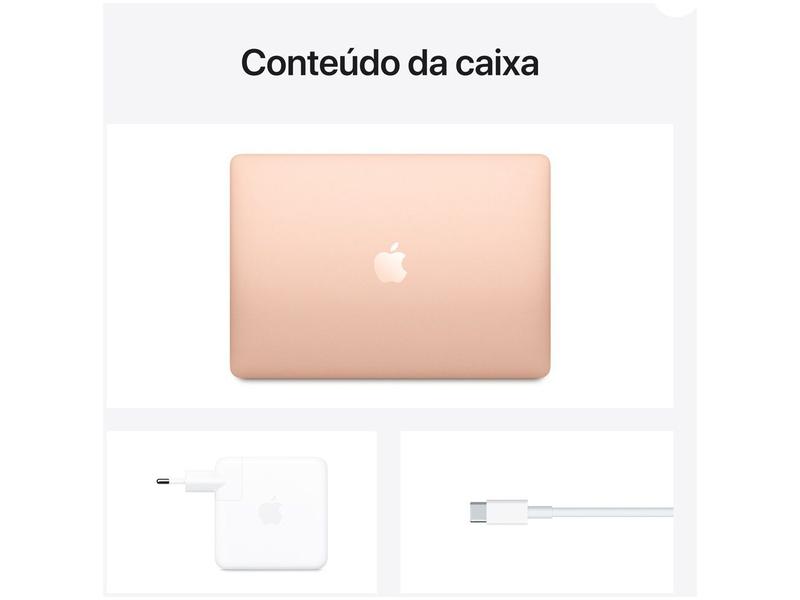 Macbook Air 13,3” Apple M1 8GB - 256GB SSD Dourado - Macbook
